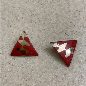 Vintage triangle earrings
